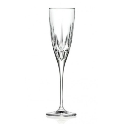 Ποτήρια σαμπάνιας σετ 6 τεμαχίων κρυστάλλινα TRIX 120cc RCR 0802304