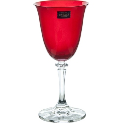 Ποτήρια κρασιού κρυστάλλινα σετ 6 τεμαχίων Kleopatra 250cc Bohemia 0802928