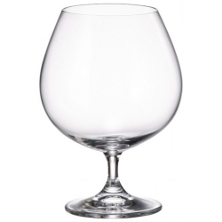 Ποτήρια κονιάκ σετ 6 τεμαχίων κρυστάλλινα Colibri διάφανο 690cc Bohemia 0802787