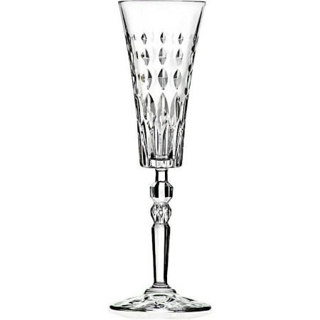 Ποτήρια σαμπάνιας σετ 6 τεμαχίων κρυστάλλινα Marilyn 170cc RCR 0803361