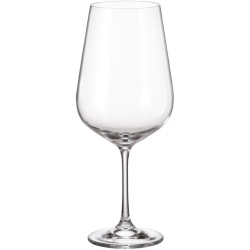 Ποτήρια κρασιού κρυστάλλινα σετ 6 τεμαχίων Strix 850cc Bohemia 0803370