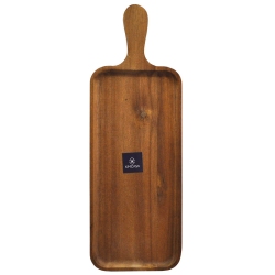 Βάση κοπής ξύλινη καρυδί 14x40x1.7εκ X.M Casa 1272047