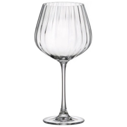 Ποτήρια κρασιού σετ 6 τεμαχίων κρυστάλλινα Columba Optic 640cc Bohemia 0803529