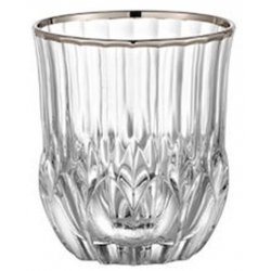 Ποτήρια ουίσκι σετ 6 τεμαχίων κρυστάλλινα Adagio διάφανο-πλατίνα 350cc RCR 0803567