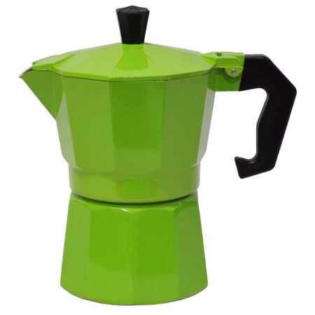 Καφετιέρα espresso αλουμινίου 3 φλυτζάνια λαχανί 15εκ Newest 16223