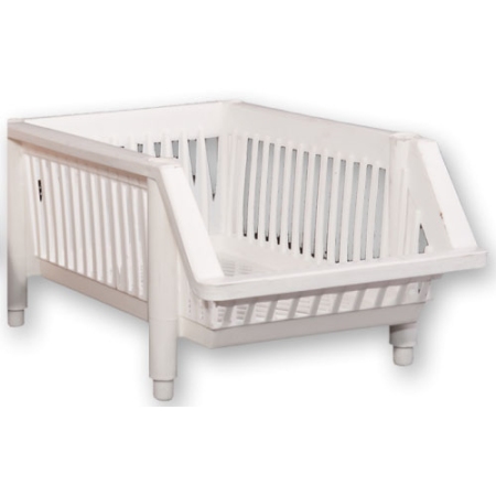 Φρουτοθήκη πλαστική λευκή 23x34x15εκ Miltoplast 110A