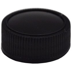 Πώμα βιδωτό πλαστικό μαύρο για φιάλες Marasca 3.4x1.5εκ 00000137