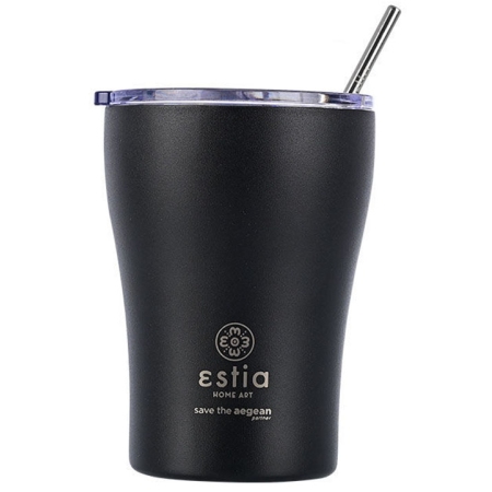 Κούπα θερμός ανοξείδωτο 18/8 Midnight black 350ml Estia 01-12083