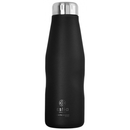 Μπουκάλι θερμός ανοξείδωτο 18/8 Midnight black 500ml 7x22.5εκ Estia 01-7799