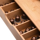 Θήκη για κάψουλες Nespresso ξύλινη μπαμπού natural 35.3x29x8.5εκ Estia 01-19860