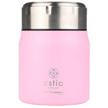 Φαγητοδοχείο θερμός ανοξείδωτο 18/8 Blossom rose 500ml 10x14εκ Estia 01-21665