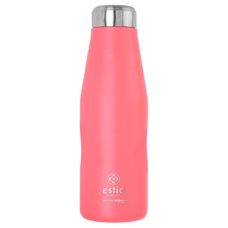 Μπουκάλι θερμός ανοξείδωτο 18/8 Fusion coral 500ml 7x22.5εκ Estia 01-9861
