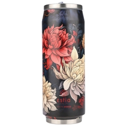 Ποτήρι θερμός ανοξείδωτο 18/8 Midnight blossom 500ml Estia 01-22686
