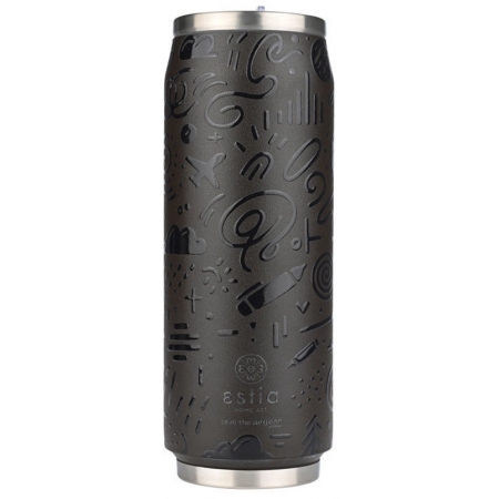 Ποτήρι θερμός ανοξείδωτο 18/8 Noir echo 500ml Estia 01-22631