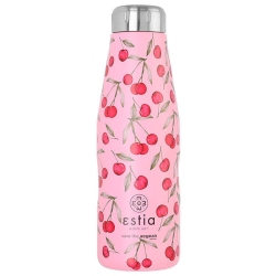 Μπουκάλι θερμός ανοξείδωτο 18/8 Cherry rose 500ml 7x22.5εκ Estia 01-16647