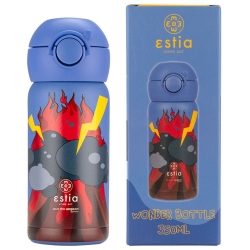Μπουκάλι θερμός παιδικό Wonder bottle ανοξείδωτο 18/8 Lava splash 350ml 7x18εκ Estia 01-23508