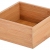 Κουτί αποθήκευσης μπαμπού natural 15x15x7εκ Estia 03-17545