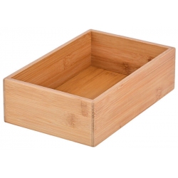 Κουτί αποθήκευσης μπαμπού natural 15x23x7εκ Estia 03-17552