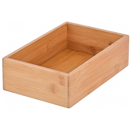 Κουτί αποθήκευσης μπαμπού natural 15x23x7εκ Estia 03-17552