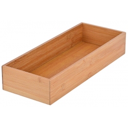 Κουτί αποθήκευσης μπαμπού natural 15x38x7εκ Estia 03-17569