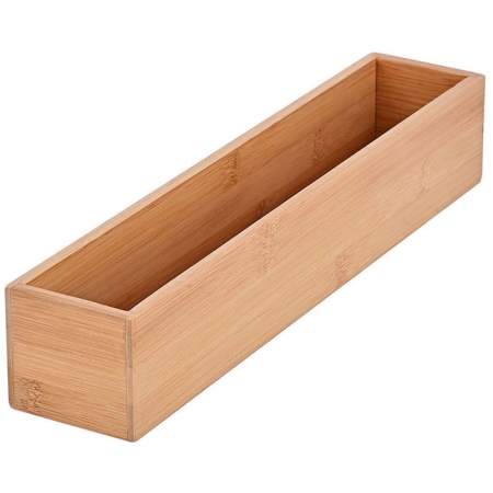 Κουτί αποθήκευσης μπαμπού natural 7.5x38x7εκ Estia 03-17576