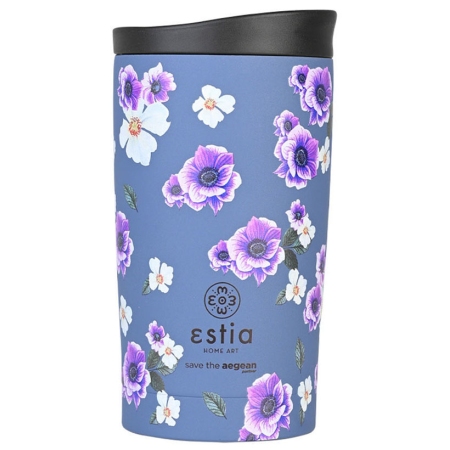 Κούπα θερμός ανοξείδωτο 18/8 Garden blue 350ml Estia 01-20439