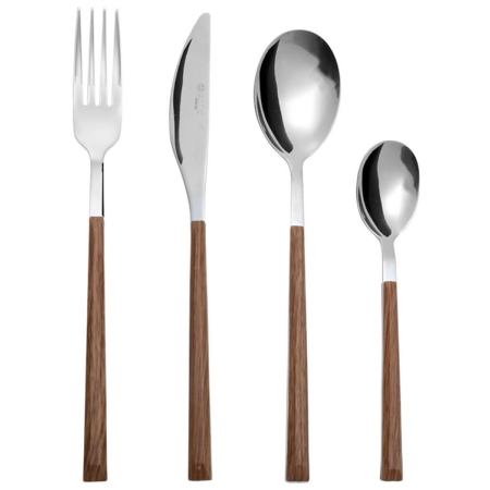 Μαχαιροπήρουνα σετ 24 τεμαχίων ανοξείδωτα Savanna ασημί Estia 01-29296