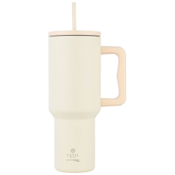 Straw tumbler XL θερμός ανοξείδωτο 18/8 Lily white 1200ml Estia 01-32197