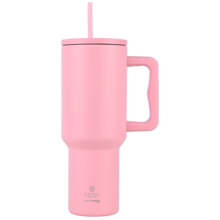 Straw tumbler XL θερμός ανοξείδωτο 18/8 Blossom rose 1200ml Estia 01-32210