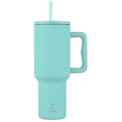Straw tumbler XL θερμός ανοξείδωτο 18/8 Bermuda green 1200ml Estia 01-32203