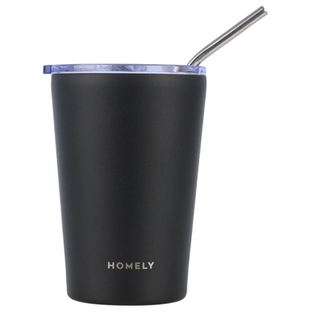 Κούπα θερμός ανοξείδωτο 18/8 Midnight black 400ml Homely 01-32623