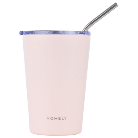 Κούπα θερμός ανοξείδωτο 18/8 Rose quartz 400ml Homely 01-32678