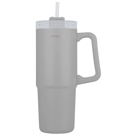 Tumbler θερμός ανοξείδωτο 18/8 Pebble gray 900ml Homely 01-34542