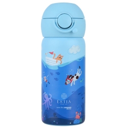 Μπουκάλι θερμός παιδικό Wonder bottle ανοξείδωτο 18/8 Ocean play 350ml 7x18εκ Estia 01-33040