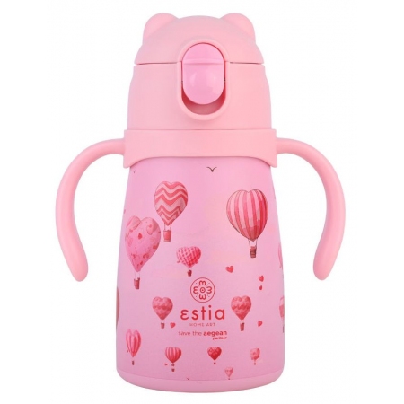 Μπουκάλι θερμός παιδικό Bubble bottle ανοξείδωτο Love ascend 300ml Estia 01-33231