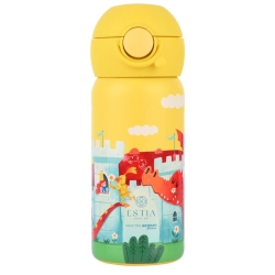 Μπουκάλι θερμός παιδικό Wonder bottle ανοξείδωτο 18/8 Fortress dragon 350ml 7x18εκ Estia 01-33088