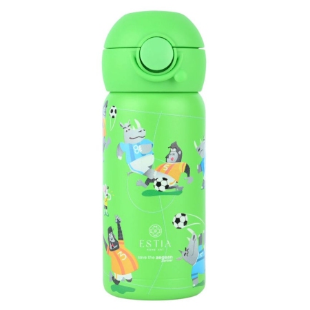 Μπουκάλι θερμός παιδικό Wonder bottle ανοξείδωτο 18/8 Jungle kick 350ml 7x18εκ Estia 01-33095