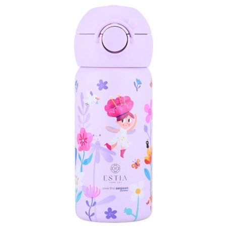 Μπουκάλι θερμός παιδικό Wonder bottle ανοξείδωτο 18/8 Fairy tales 350ml 7x18εκ Estia 01-34177