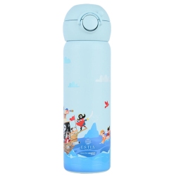 Μπουκάλι θερμός παιδικό Wonder bottle ανοξείδωτο 18/8 Treasure quest 500ml 6x22.5εκ Estia 01-33132