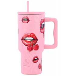 Straw tumbler XL θερμός ανοξείδωτο 18/8 Blush pop 900ml Estia 01-32067