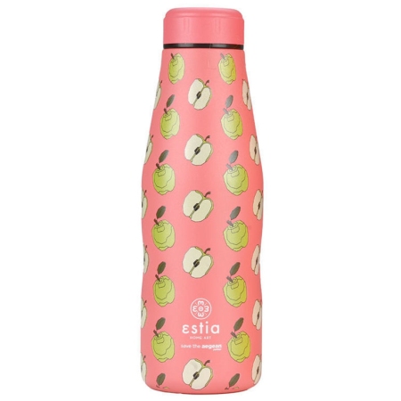Μπουκάλι θερμός ανοξείδωτο 18/8 Apple odyssey 500ml 7x22.5εκ Estia 01-22129