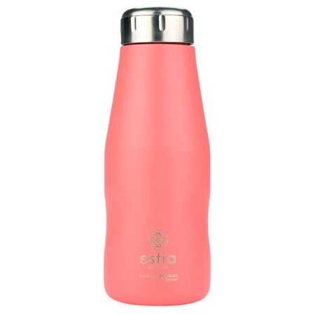 Μπουκάλι θερμός ανοξείδωτο 18/8 Fusion coral 350ml 6.5x18.5εκ Estia 01-22327