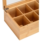 Κουτί αποθήκευσης 8 θέσεων μπαμπού natural 31x19x9εκ Estia 01-27025