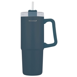 Tumbler θερμός ανοξείδωτο 18/8 Indigo blue 900ml Homely 01-34511