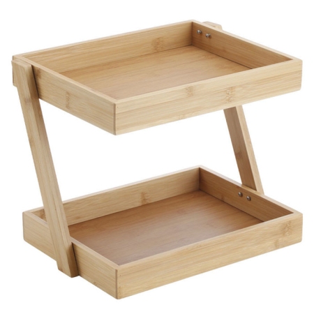 Ραφιέρα οργάνωσης κουζίνας ξύλινη Bamboo essentials natural 31.5x22.5x26εκ Estia 01-37840