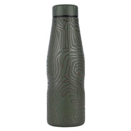 Μπουκάλι θερμός ανοξείδωτο 18/8 Olive flow 500ml 7x22.5εκ Estia 01-31572