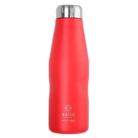 Μπουκάλι θερμός ανοξείδωτο 18/8 Scarlet red 500ml 7x22.5εκ Estia 01-8543