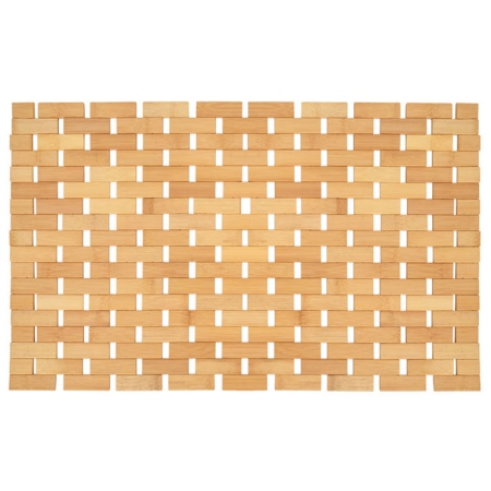 Πατάκι μπάνιου αντιολισθητικό Bamboo essentials natural 60x38εκ Estia 02-27568