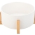 Σαλατιέρα πορσελάνης με βάση Bamboo essentials λευκή 23.5x10εκ Estia 01-20217
