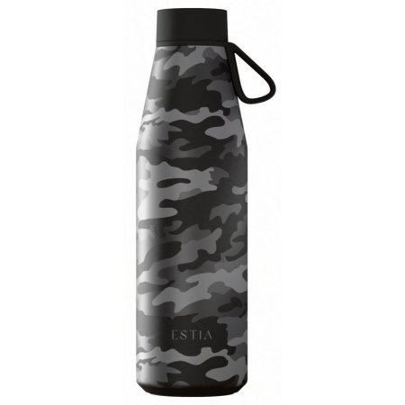 Μπουκάλι θερμός flow ανοξείδωτο 18/8 Dark camo 500ml Estia 01-47870